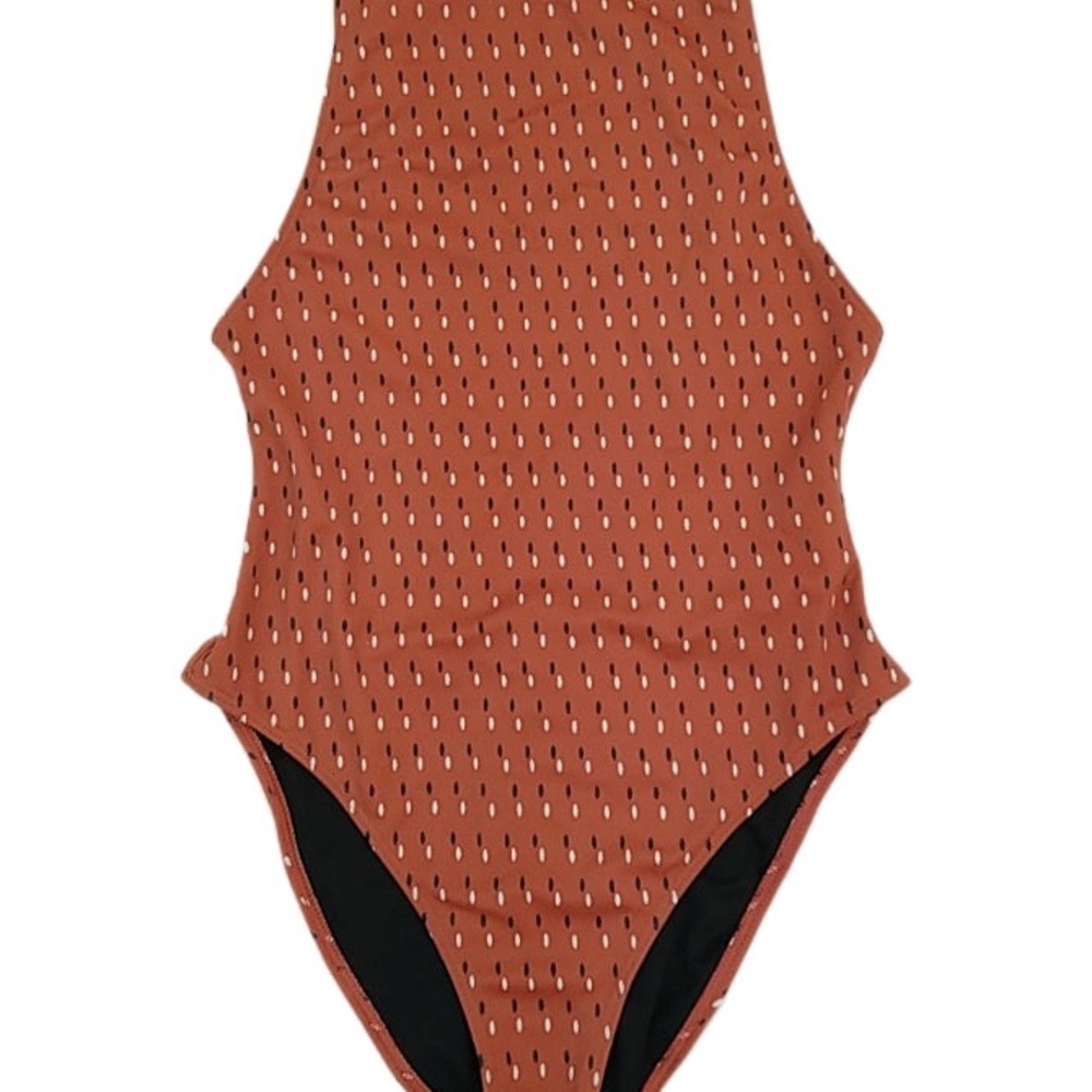 Something Navy Rust One-Piece Swimsuit - XS